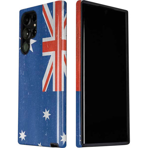 Australia Flag Distressed Galaxy S22 Ultra Pro Case